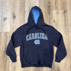 UNC North Carolina Tarheels Colosseum Navy Blue Hoodie Sz M Embroidered #306